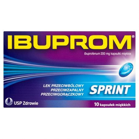 Ibuprom Sprint Caps 200 mg, kapsułki miękkie, 10 szt.