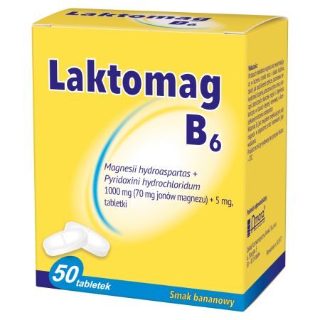 Laktomag B6, tabletki, 50 szt.