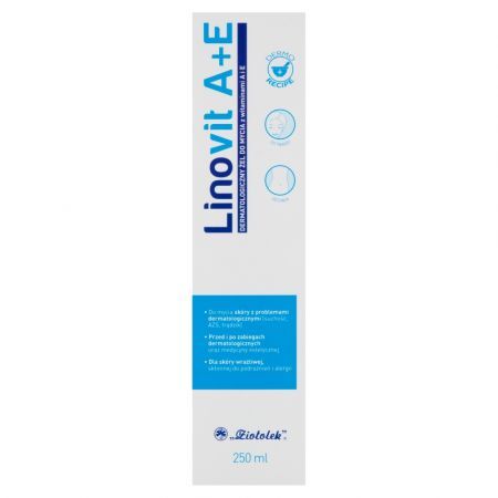 Linovit A+E, dermatologiczny żel do mycia, 250 ml