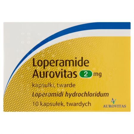 Loperamide Aurovitas 2 mg, kapsułki twarde, 10 szt.