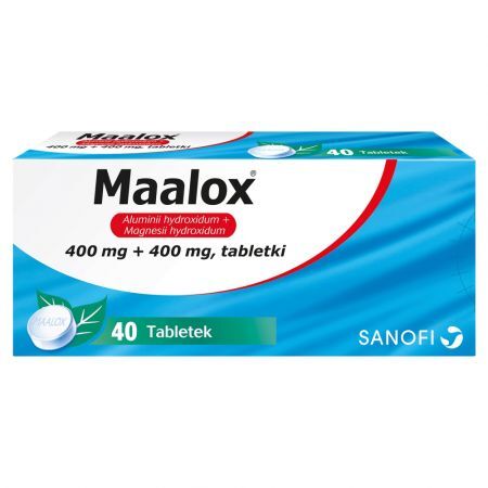 Maalox 400 mg + 400 mg, tabletki, 40 szt.