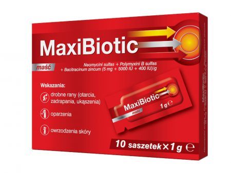 Maxibiotic, saszetki, maść, 10 szt. po 1 g