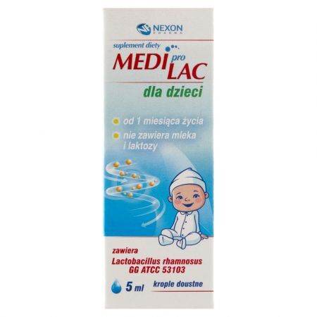 MediproLac dla dzieci, krople, 5 ml