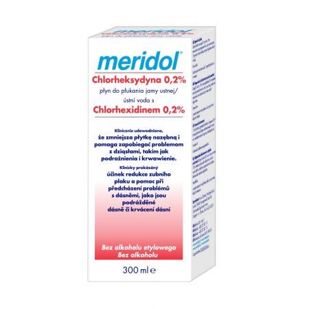 Meridol, płukanka z chlorheksydyną, 300 ml