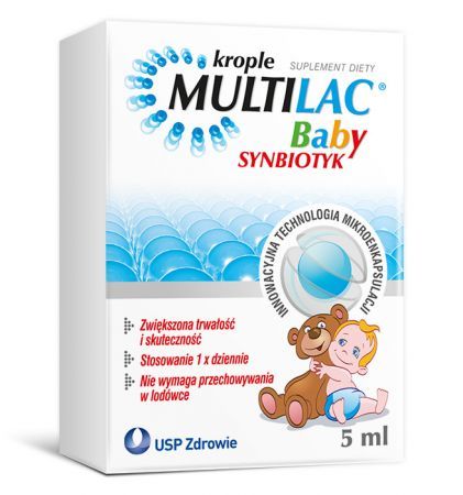 Multilac Baby Synbiotyk, krople, 5 ml