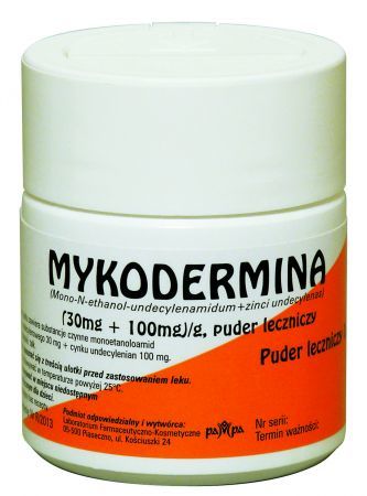 Mykodermina (30 mg + 100 mg)/ g, puder leczniczy, 15 g