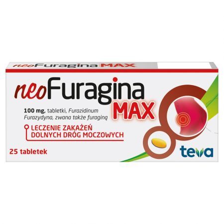 NeoFuragina Max 100 mg, tabletki, 25 szt.