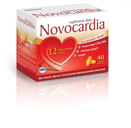 Novocardia, kapsułki elastyczne, 40 szt.