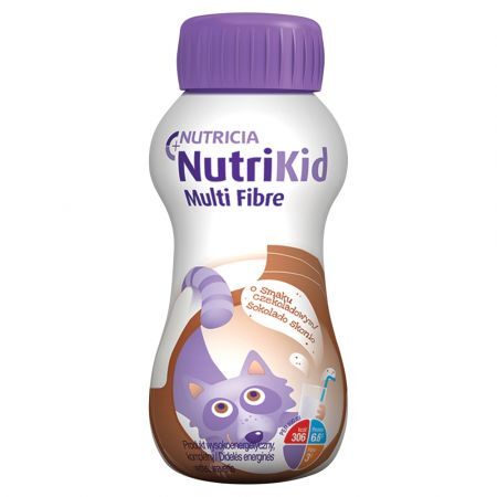 NutriKid Multi Fibre, płyn o smaku czekoladowym, 200 ml