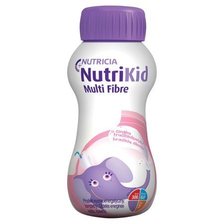NutriKid Multi Fibre, płyn o smaku truskawkowym, 200 ml