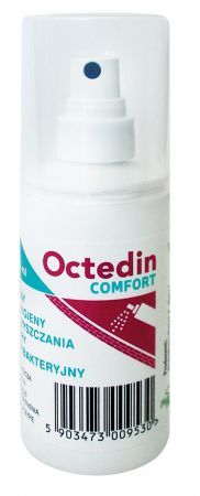 Octedin Comfort, spray do higieny i oczyszczania skóry antybakteryjny, 100 ml