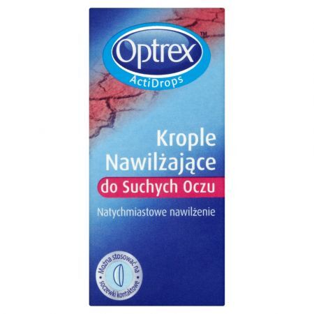Optrex Actidrops, nawilżające krople do suchych oczu, 10 ml
