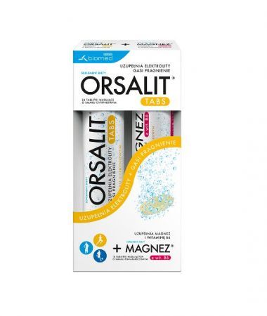 Orsalit tabletki musujące, 24 szt. + Magnez z witaminą B6 tabletki musujące 10 szt.
