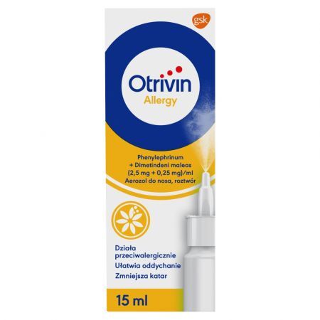 Otrivin Allergy, aerozol do nosa, 15 ml