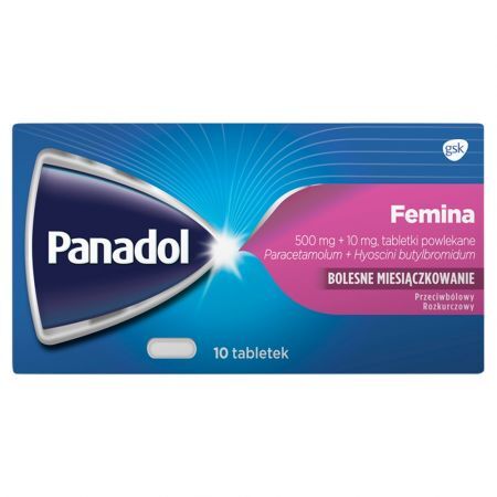 Panadol Femina, tabletki powlekane, 10 szt.