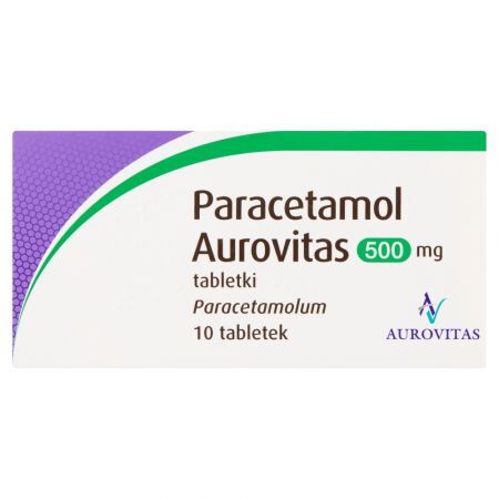 Paracaetamol Aurovitas 500 mg, tabletki, 10 szt.