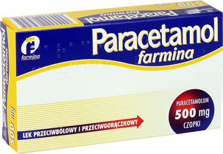 Paracetamol  Farmina 500 mg, czopki doodbytnicze, 10 szt.