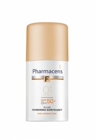 Pharmaceris F, Fluid ochronny SPF 50+ 01 Ivory, 30 ml