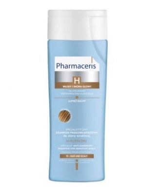 Pharmaceris H-Purin Dry, specjalistyczny szampon przeciwłupieżowy, łupież suchy, 250 ml