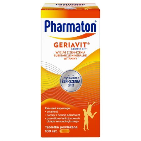 Pharmaton Geriavit, tabletki powlekane, 100 szt.