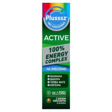 Plusssz Active 100% Energy Complex, tabletki musujące, 20 szt.