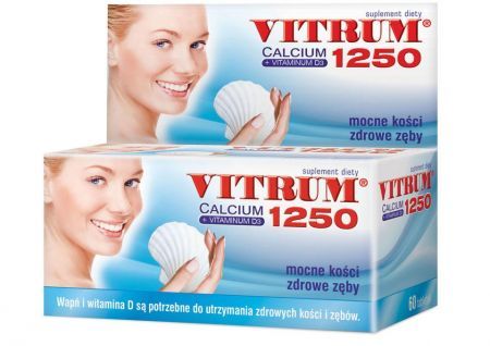 Vitrum Calcium 1250 + Vitaminum D3, tabletki, 60 szt.