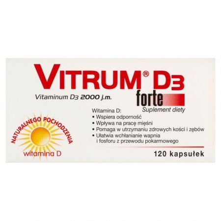 Vitrum D3 Forte 2000 j.m., kapsułki, 120 szt.