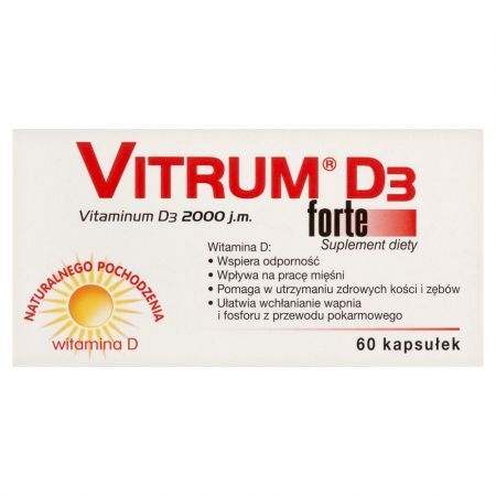 Vitrum D3 Forte 2000 j.m., kapsułki, 60 szt.